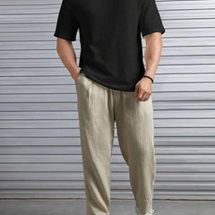 Black Cotton Printed Casual T-Shirt For Men