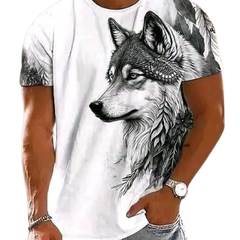 Pack Of 2 White & Black Printed Cotton Casual T-Shirt For Men