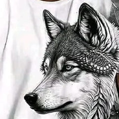 Pack Of 2 White & Black Printed Cotton Casual T-Shirt For Men