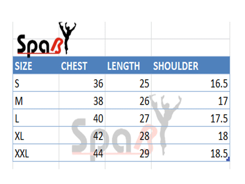 PACK OF 2PCS  SpaB T Shirt  Polyester Stretchable Fabric Easy to Wear.