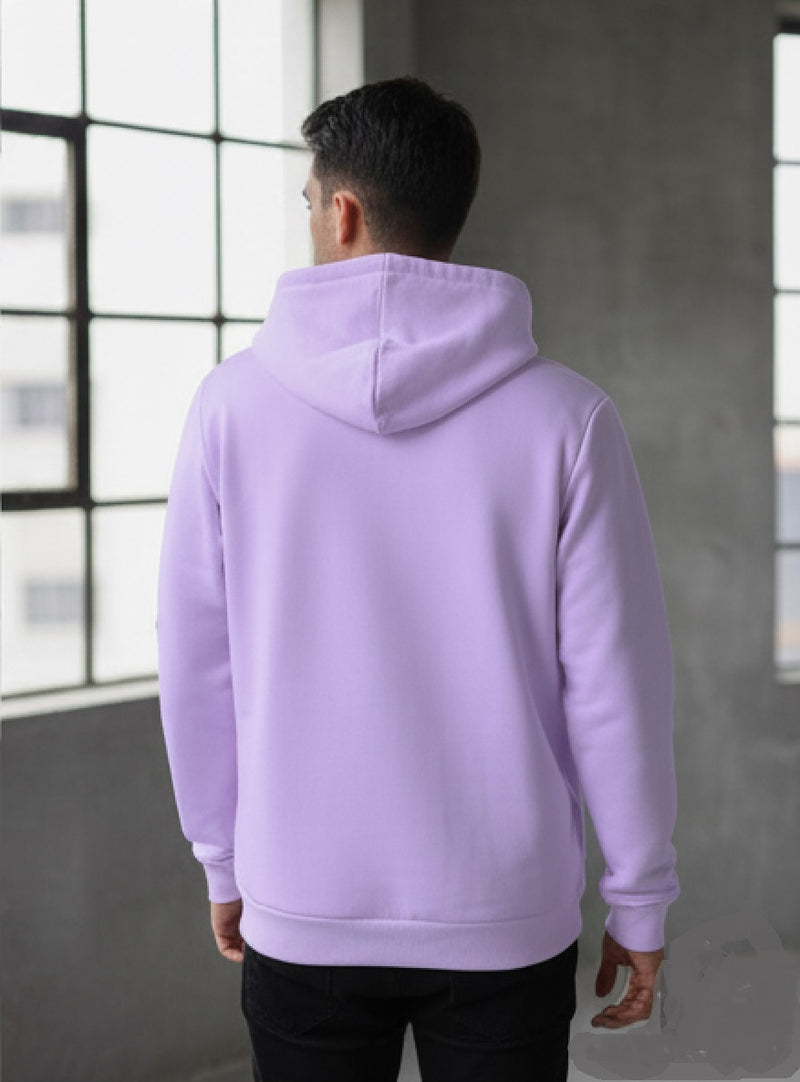 SPAB MENS ALL OVER PRINTED HOODED NECK FULL SLEEVE PURPLE SWEATSHIRT