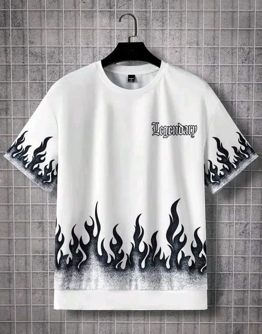 FRIE PRINTING, COTTON T SHIRT HALF SLEEVE DOWN SHOULDER regular tshirt , stylish tshirt ,round neck tshirt