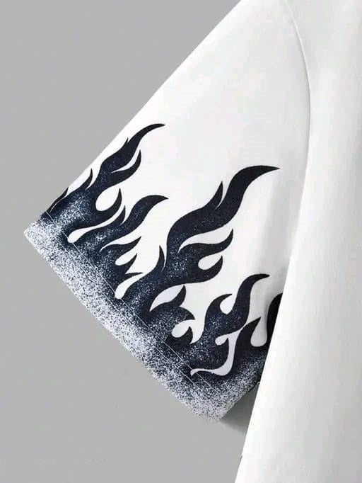 FRIE PRINTING, COTTON T SHIRT HALF SLEEVE DOWN SHOULDER regular tshirt , stylish tshirt ,round neck tshirt