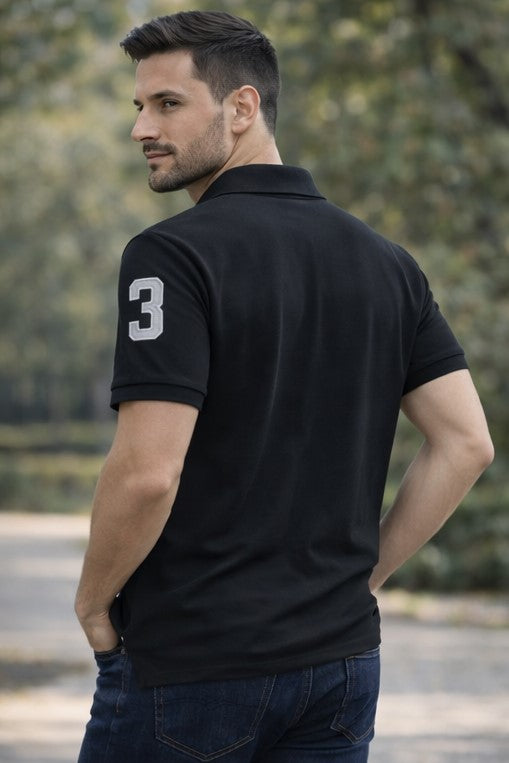 Pack Of 2 Back &  Red Cotton Polo T-Shirt For Men