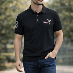 Pack Of 2 Back &  Red Cotton Polo T-Shirt For Men