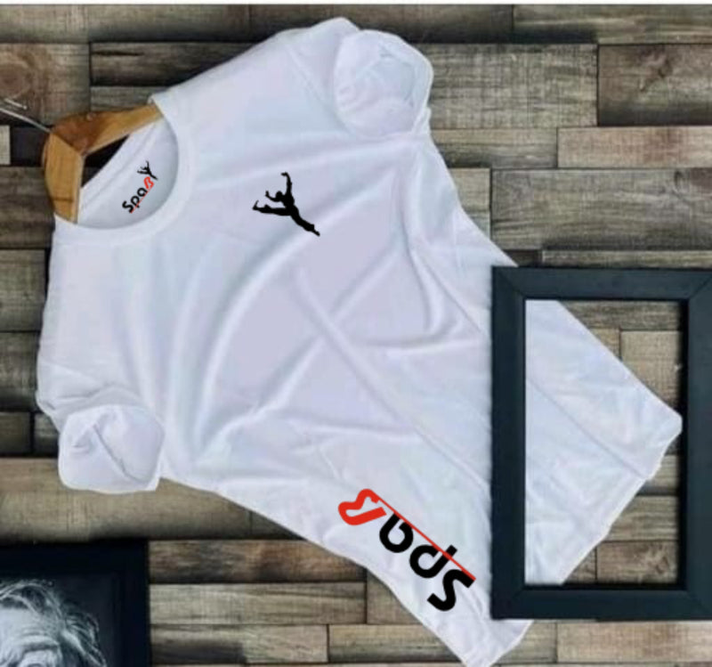 Stretchable T-Shirt Polyester Fabric And Half Sleeve