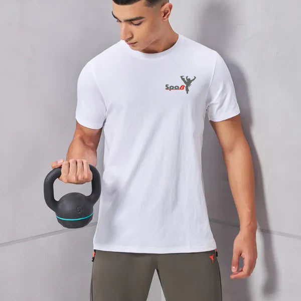 Polyester Men White  Regular T-Shirt