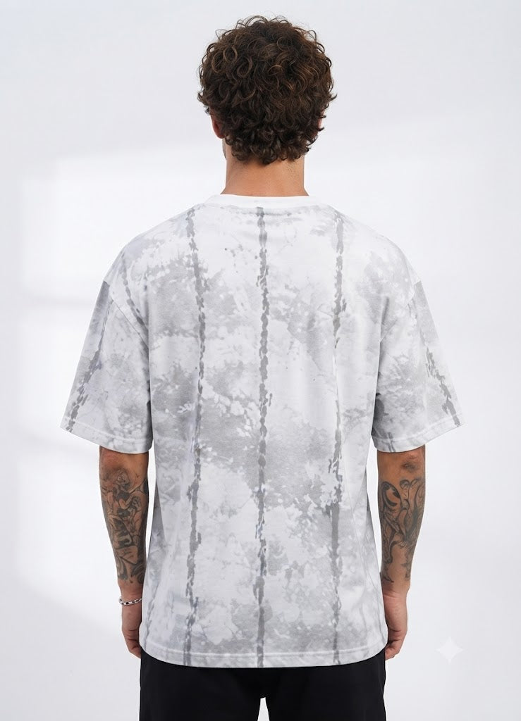 Hearts Acid Wash Oversized T-Shirt