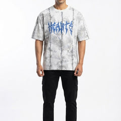 Hearts Acid Wash Oversized T-Shirt