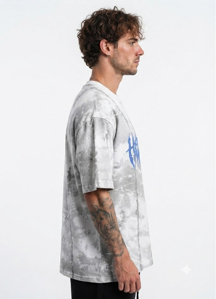 Hearts Acid Wash Oversized T-Shirt