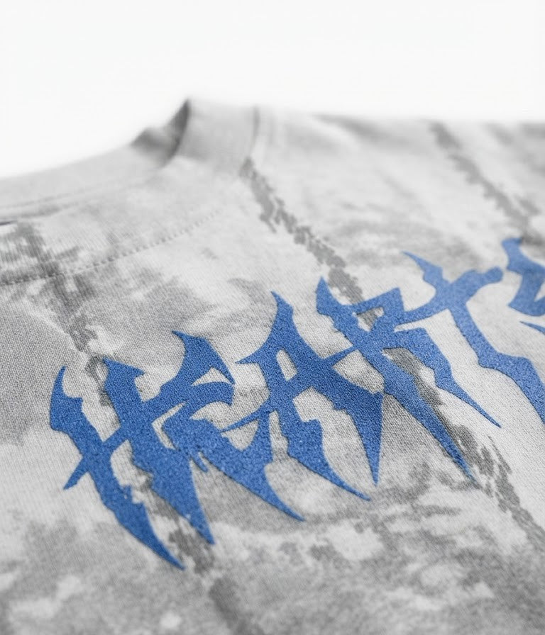 Hearts Acid Wash Oversized T-Shirt