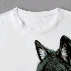 Pack Of 2 White & Black Cotton Printed Casual T-Shirt For Men