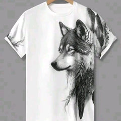 Pack Of 2 White , Black & Green Cotton Printed Casual T-Shirt For Men