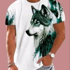 Pack Of 2 White , Black & Purple Cotton Printed Casual T-Shirt For Men