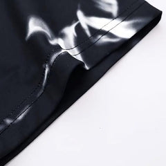 Pack Of 2 Golden , Black & White Cotton Printed Casual T-Shirt For Men