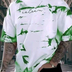 Pack Of 2 Green & Purple Cotton Printed Casual T-Shirt For Men